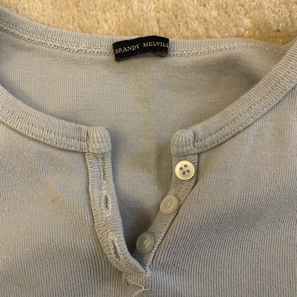 Brandy Melville Light Blue Ashley Top - Picture 3 of 3